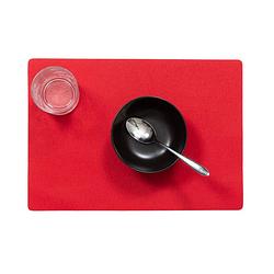 Foto van Stevige luxe tafel placemats plain rood 30 x 43 cm - placemats