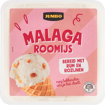 Foto van Jumbo roomijs malaga 1l