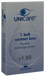 Foto van Unicare zachte maandlens +1.50 1pack