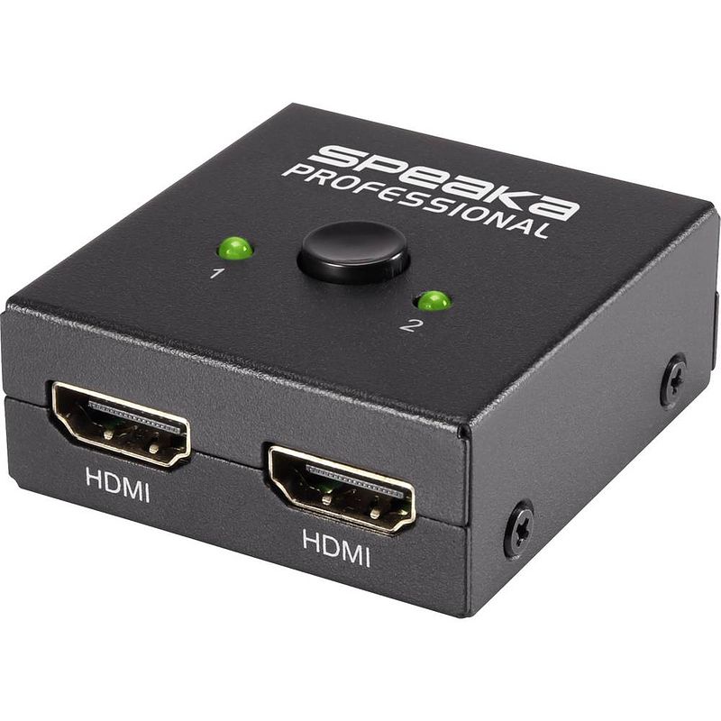 Foto van Speaka professional 2 poorten hdmi-switch bidirectioneel bruikbaar 3840 x 2160 pixel