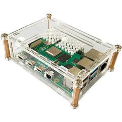 Foto van Joy-it rb-casep4+01 sbc-behuizing geschikt voor serie: raspberry pi transparant