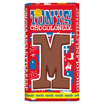 Foto van Tony'ss chocolonely chocoladeletterreep melk m 180g bij jumbo