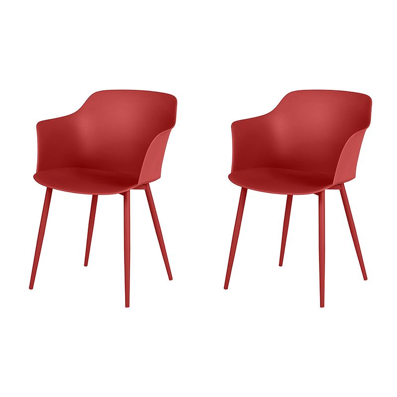 Foto van Camilla 2 stoelen rood.