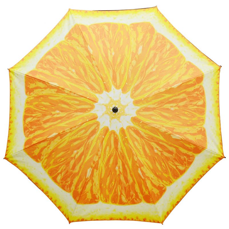 Foto van Parasol - sinaasappel fruit - d180 cm - uv-bescherming - incl. draagtas - parasols