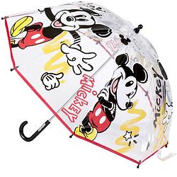 Foto van Disney mickey mouse kinderparaplu - transparant - d71 cm - paraplu'ss