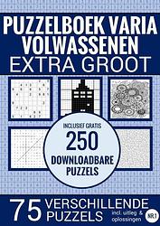 Foto van Puzzelboek varia voor ouderen, slechtzienden, senioren, opa en oma - extra groot, type xl/xxl - puzzelboeken & meer - paperback (9789464652253)