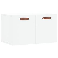 Foto van The living store wandkast - wandgemonteerde opbergkast - 60 x 36.5 x 35 cm - wit