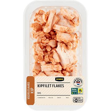 Foto van Jumbo scharrelkip kipfilet flakes bbq 135g