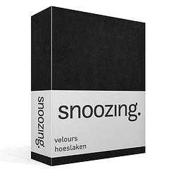 Foto van Snoozing velours hoeslaken