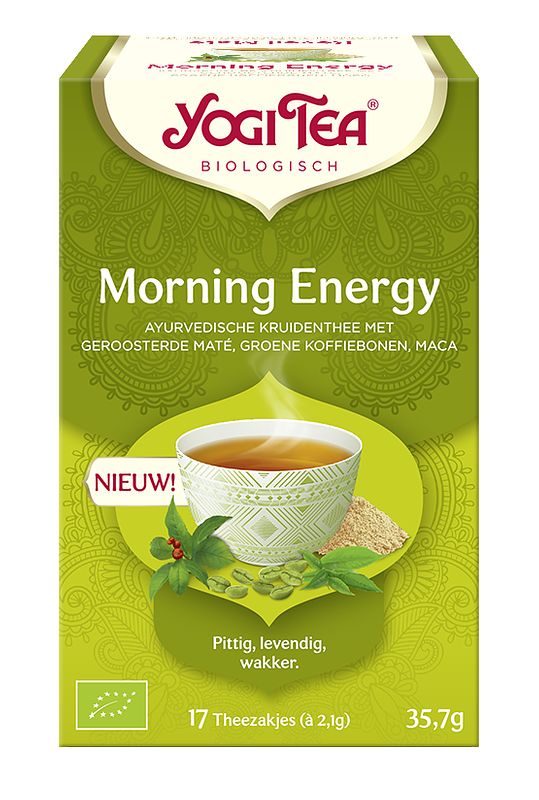 Foto van Yogi tea morning energy thee