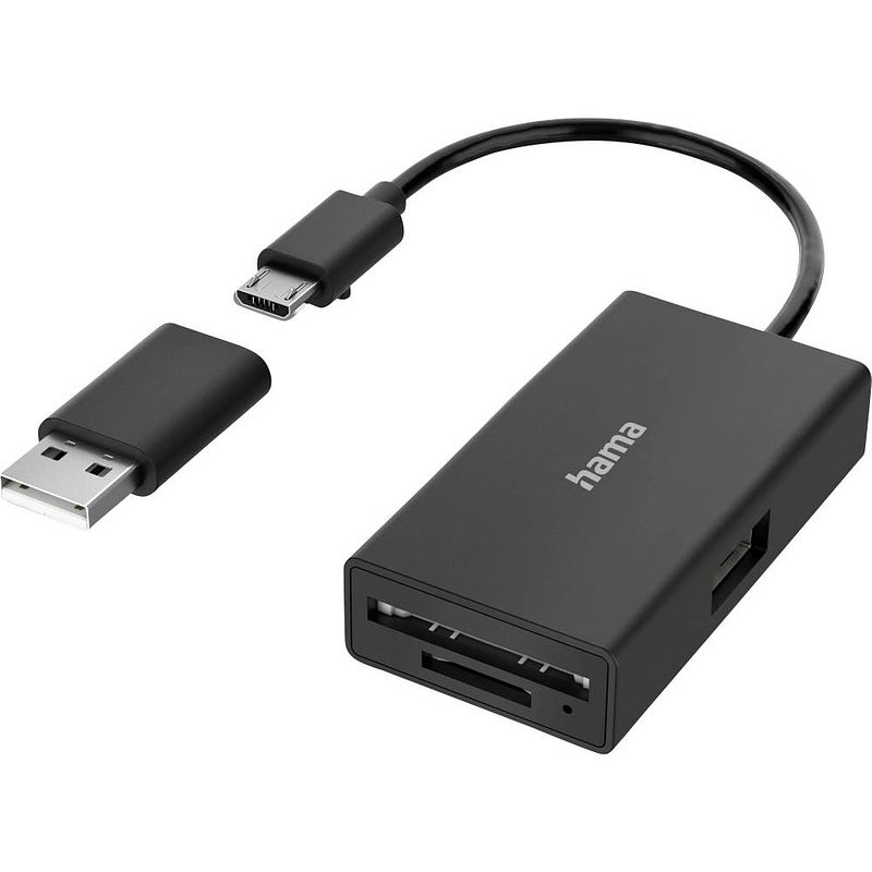 Foto van Hama 3 poorten usb 2.0-hub zwart