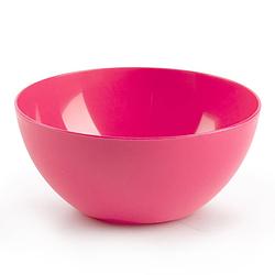 Foto van Plasticforte kommetjes/schaaltjes - dessert/ontbijt - kunststof - d17 x h8 cm - fuchsia roze - kommetjes