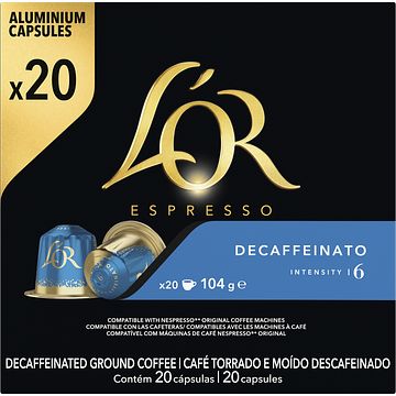 Foto van L'sor espresso decaffeinato koffiecups voordeelpak 20 stuks bij jumbo