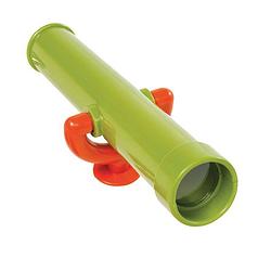 Foto van Axi telescoop van kunststof in groen & oranje accessoire voor speelhuis of speeltoestel