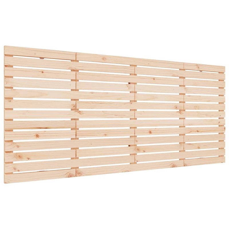 Foto van The living store houten wandhoofdbord - massief grenenhout - 206x3x91.5 cm - klassiek design