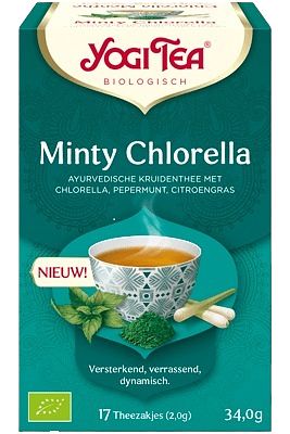 Foto van Yogi tea minty chlorella kruidenthee