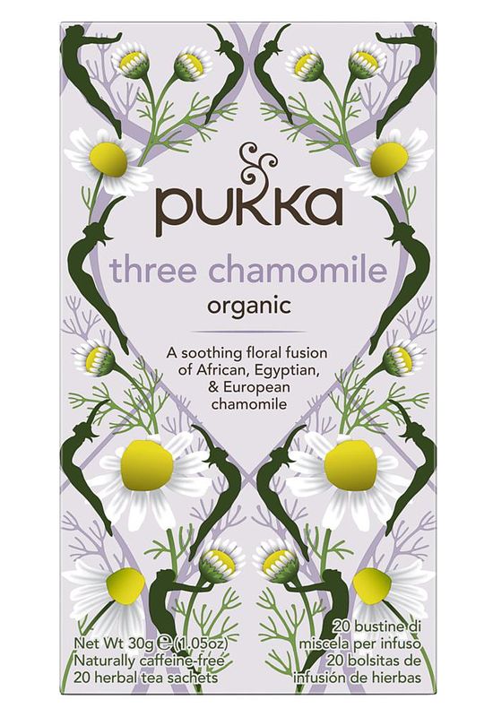 Foto van Pukka three chamomile thee