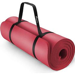 Foto van Yoga mat rood 1,5 cm dik, fitnessmat, pilates, aerobics