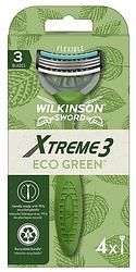 Foto van Wilkinson extreme3 eco green sensitive wegwerpscheermesjes