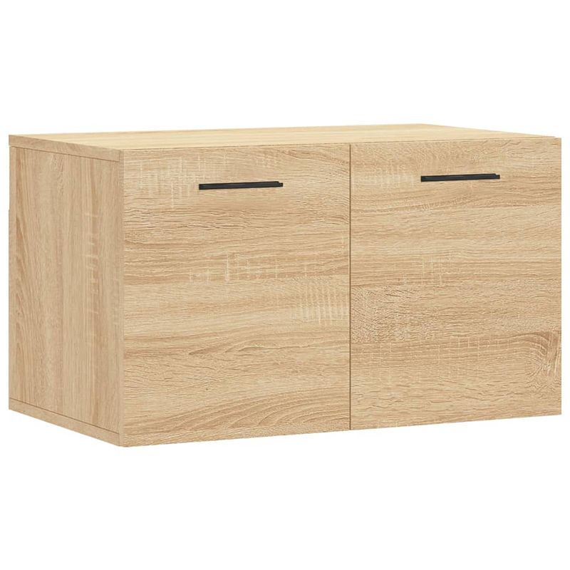 Foto van The living store wandkast sonoma eiken - zwevende kast - 60x36.5x35 cm - duurzaam hout