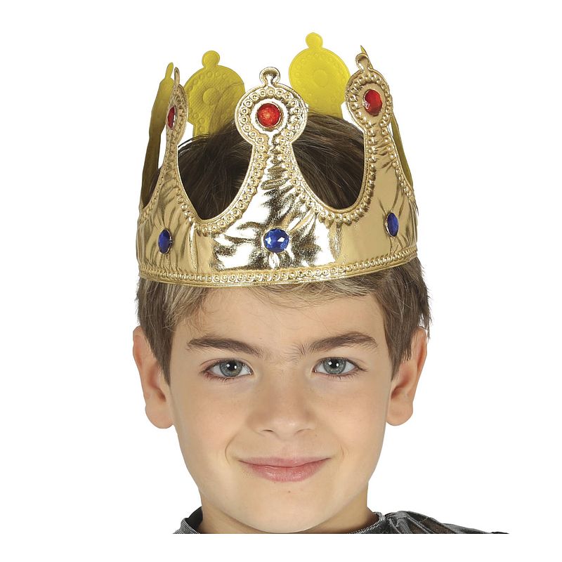 Foto van Fiestas guirca kroon koning junior goud one-size