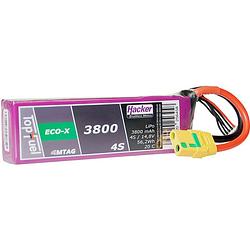 Foto van Hacker lipo accupack 14.8 v 3800 mah aantal cellen: 4 20 c softcase xt90