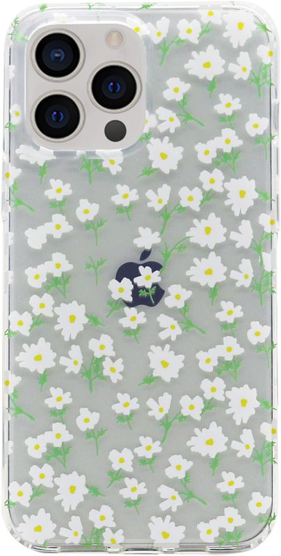 Foto van Bluebuilt white blossom soft case apple iphone 13 pro max back cover transparant