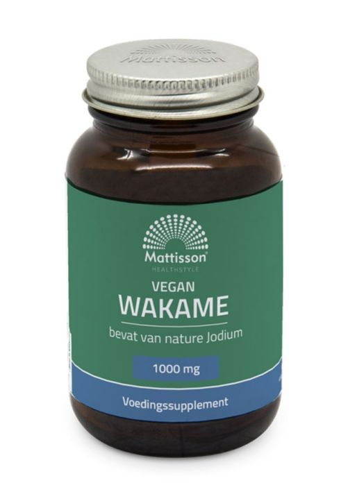 Foto van Mattisson healthstyle vegan wakame 1000mg capsules