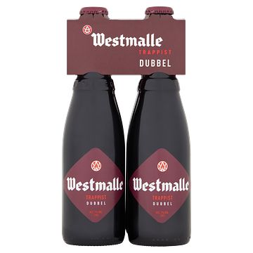 Foto van Westmalle trappist dubbel flessen 4 x 33cl bij jumbo