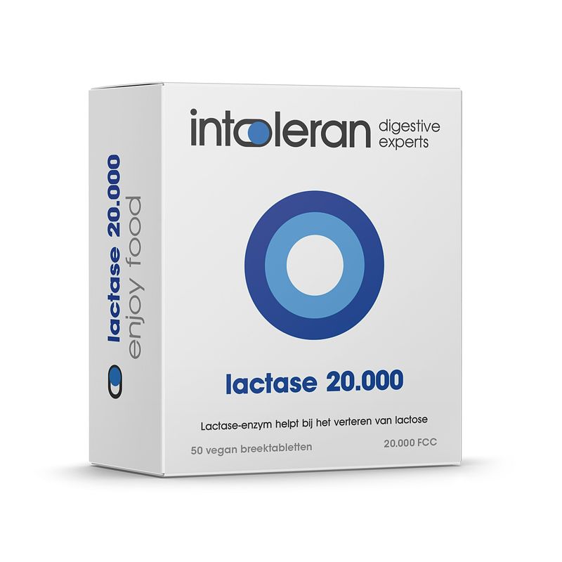 Foto van Intoleran lactase 20.000 fcc breektabletten