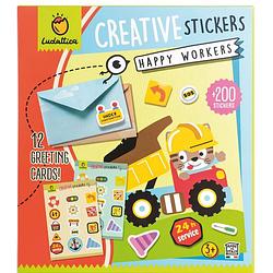 Foto van Ludattica stickers creative stickers happy workers 200 stuks