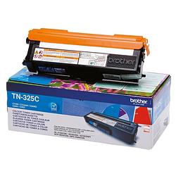 Foto van Brother toner, 3.500 pagina'ss, oem tn-325c, cyaan 4 stuks