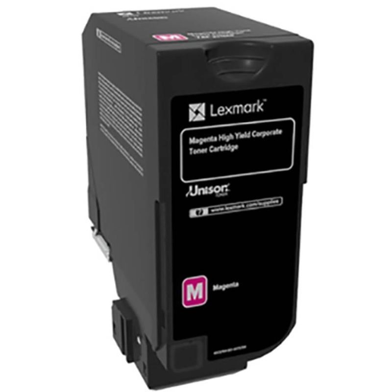 Foto van Lexmark toner 74c2hme 74c2hme origineel magenta 12000 bladzijden