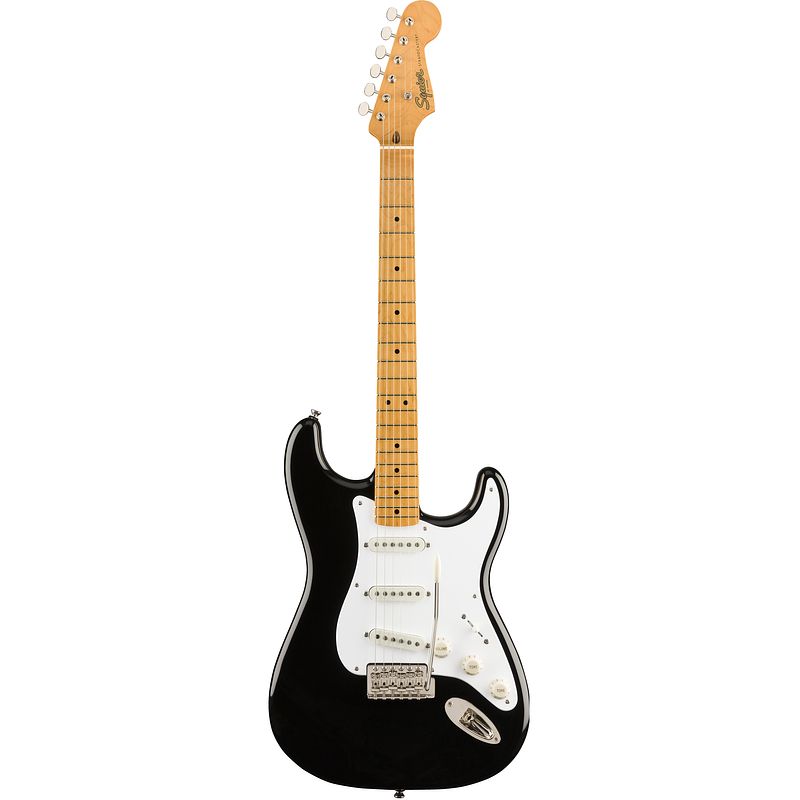 Foto van Squier classic vibe 50s stratocaster black mn elektrische gitaar