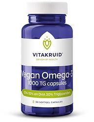 Foto van Vitakruid vegan omega-3 1000 tg capsules
