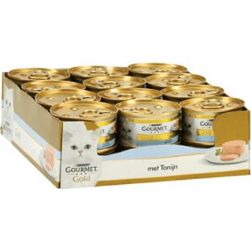 Foto van Gourmet gold mousse kattenvoer nat met tonijn bij jumbo