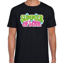 Foto van Toppers jaren 60 flower power summer of love verkleed shirt zwart heren m - feestshirts