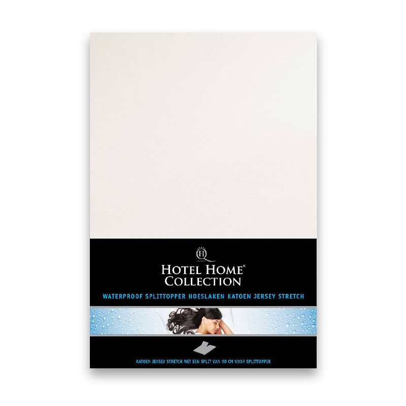 Foto van Hotel home collection - snug protect waterproof - split topper hoeslaken - wit