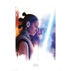 Foto van Pyramid star wars the last jedi rey lightsaber paint kunstdruk 60x80cm