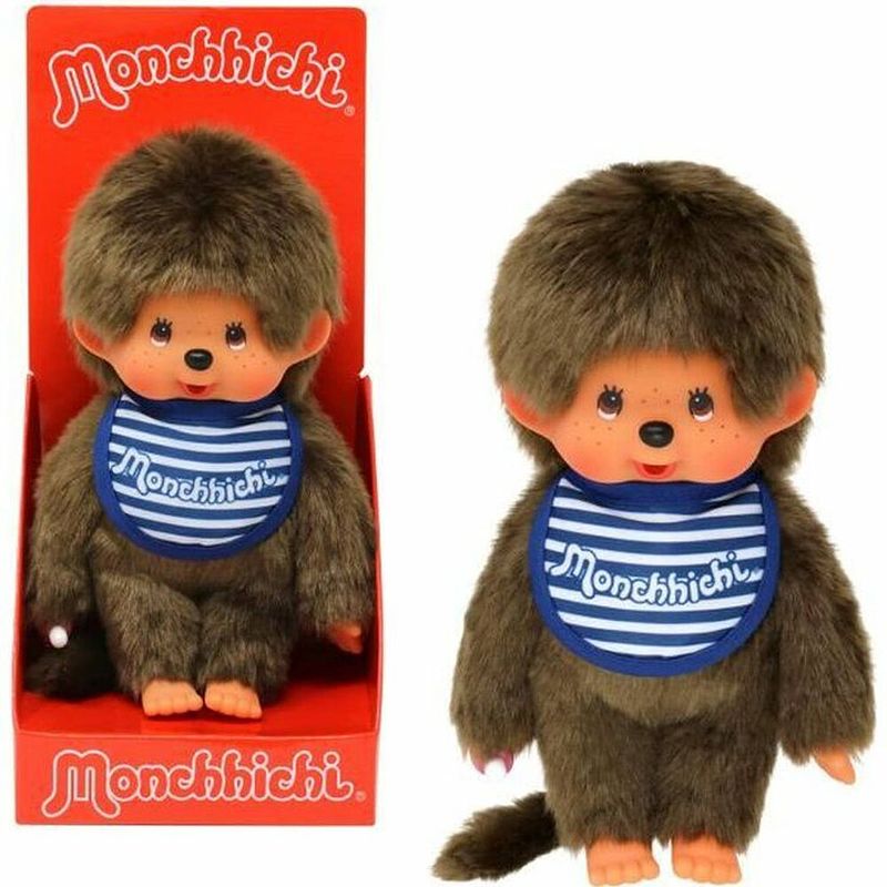 Foto van Knuffel bandai monchhichi boy mariniere bib