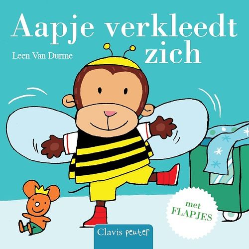 Foto van Aapje verkleedt zich - leen van durme - hardcover (9789044835526)