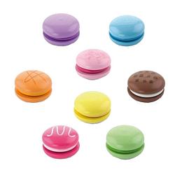 Foto van Viga toys houten macarons 8 stuks 3 cm