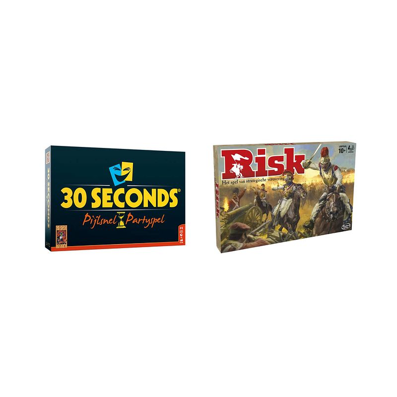 Foto van Spellenbundel - bordspellen - 2 stuks - 30 seconds & risk