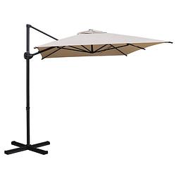 Foto van Sorara® roma basic zweefparasol 270 x 210 cm zand