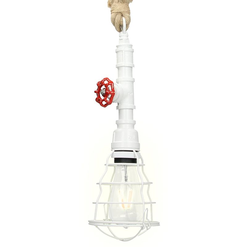 Foto van Metalen hanglamp e27 met 4w lamp 1 vlam