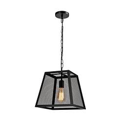 Foto van Quvio hanglamp vierkant zwart - quv5112l-black