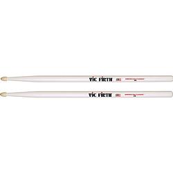 Foto van Vic firth american classic 5b white drumstokken, wit