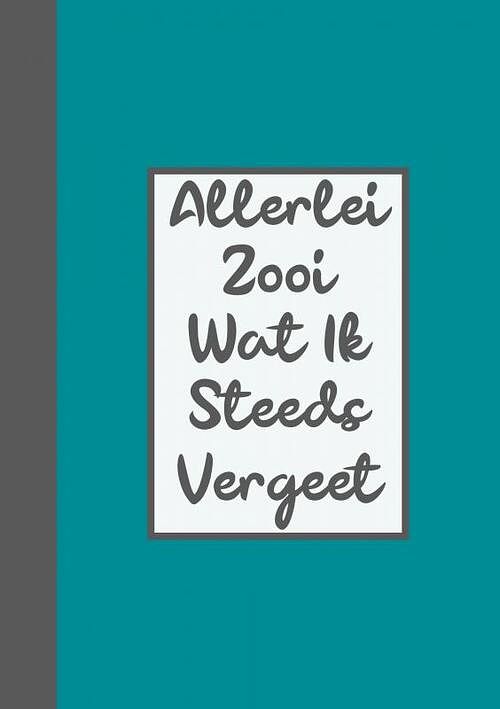 Foto van Wachtwoordenboekje / wachtwoorden boekje - allerlei zooi wat ik steeds vergeet - wachtwoordenboekjes & meer - paperback (9789464650143)