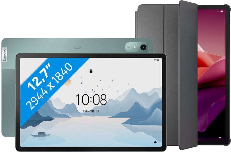 Foto van Lenovo tab p12 matte display 12,7 inch 128gb wifi groen + bo