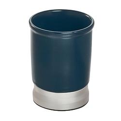 Foto van Idesign - badkamer drinkbeker, keramiek/kunststof, blauw - idesign bexley